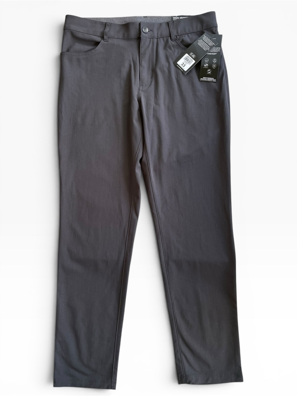 NWT Sketchers The Go Walk Premium 5 Pocket Pants Pant Men’s 33 Dark Gray